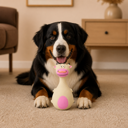 Robustes, umweltfreundliches Latex-Hundespielzeug mit Quietscher & Zahnpflege