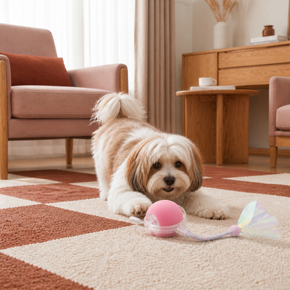 Verbesserter „Smart Rolling Dog Ball“ – strapazierfähiges interaktives Spielzeug mit Netzschwanz