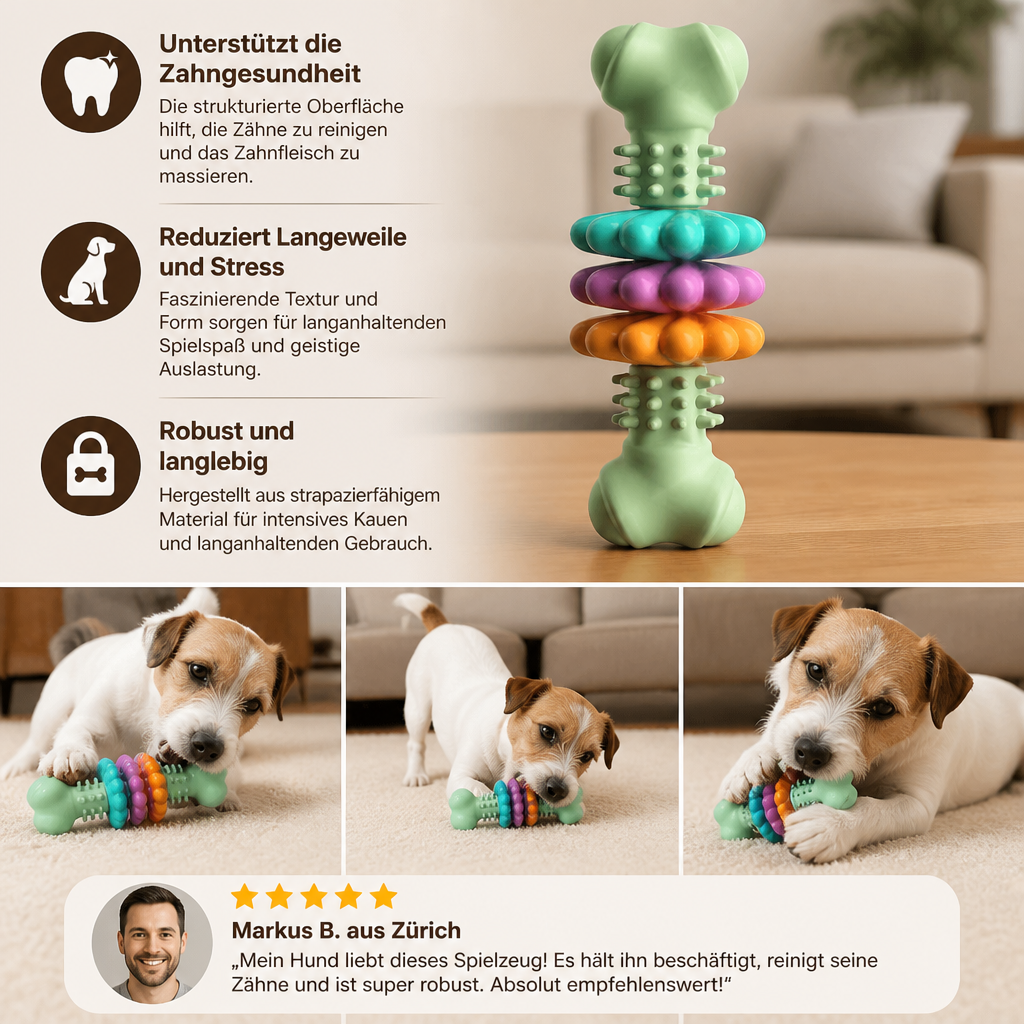 Hundespielzeug Zum Kauen Mit Zähnchen – Interaktives Kauspielzeug Für Hunde
