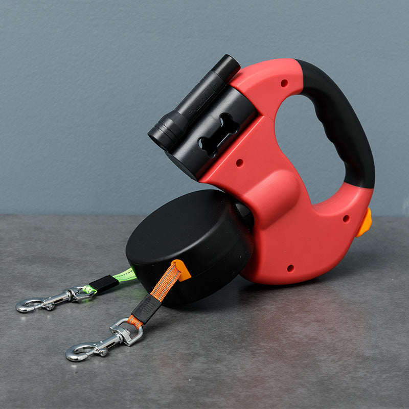 Doppelleine für Hunde mit Anti-Wickel-Funktion