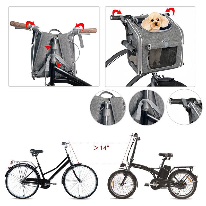 3-in-1 Fahrrad Hundetransporttasche