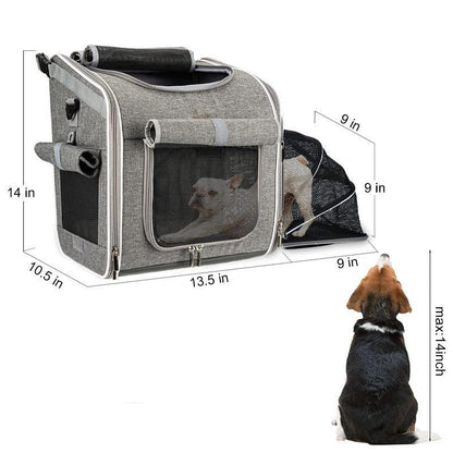 3-in-1 Fahrrad Hundetransporttasche