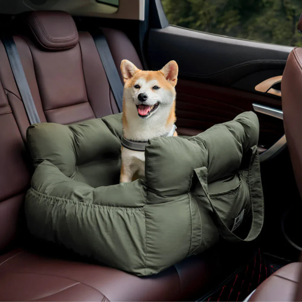 Reise-Hundebett mit hoher Seitenstütze
