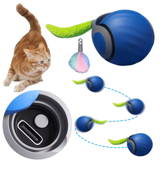 Federball Für Katzen – Springender Spielspaß
