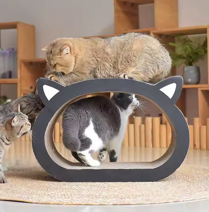 Katzen-kratzmöbel Mit Liegefläche – Stilvolle Kratzbank Schlafplatz In Einem