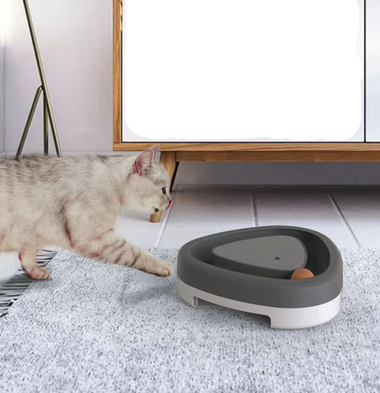 Interaktives Katzenspielzeug Mit Ball – Kratzbrett Und Spielbahn Für Aktive Katzen