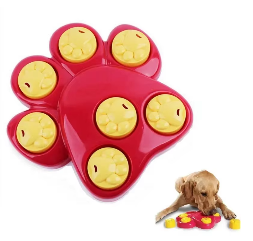Hundespielzeug Futterstation mit Pfoten-Design – Interaktives Spielzeug für Hunde zur Geistigen Stimulierung