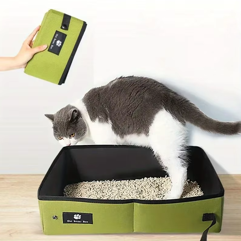 Katzenstreu Box im modernen Design – Robuste Katzentoilette mit Praktischer Reinigung