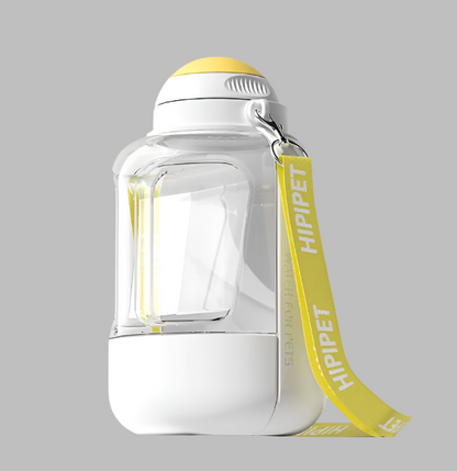 2-in-1 Trinkflasche für Hunde – Wasserflasche mit Futternapf für Unterwegs