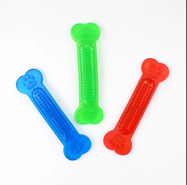 Zahnreinigender Kauknochen Für Hunde – Robustes Beißspielzeug Aus Gummi