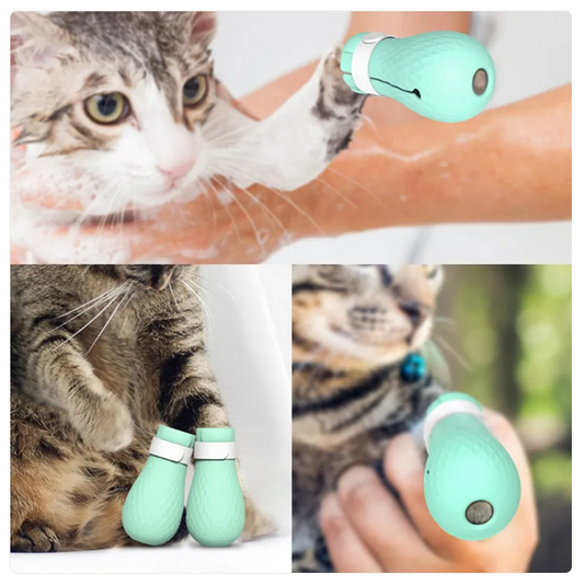 Krallenschutzkappe für Katzen mit Weichem Silikon zur Sicheren Fell- und Pfotenpflege