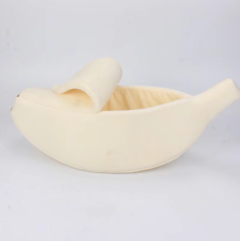 Bananenform Pet Nest für Hunde und Katzen – Komfortable Winterbettchen für Haustiere