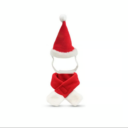 Weihnachtsmütze Mit Schal Für Haustiere
