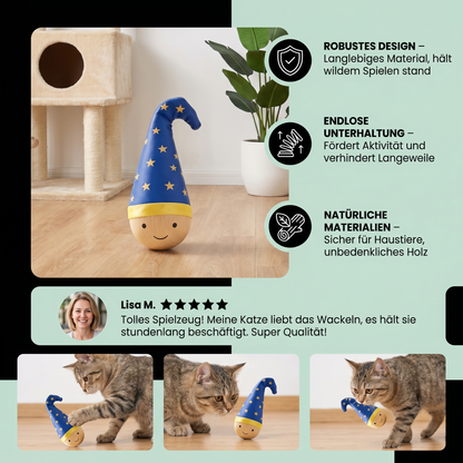 Federndes Katzenspielzeug – robustes Beschäftigungsspielzeug gegen Langeweile für Katzen