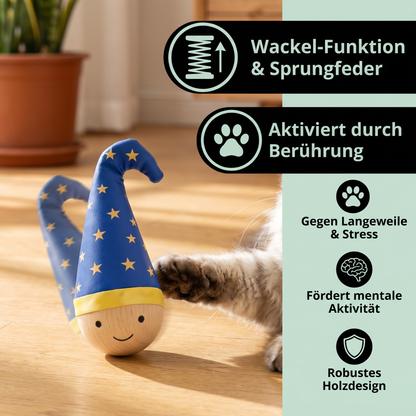 Federndes Katzenspielzeug – robustes Beschäftigungsspielzeug gegen Langeweile für Katzen