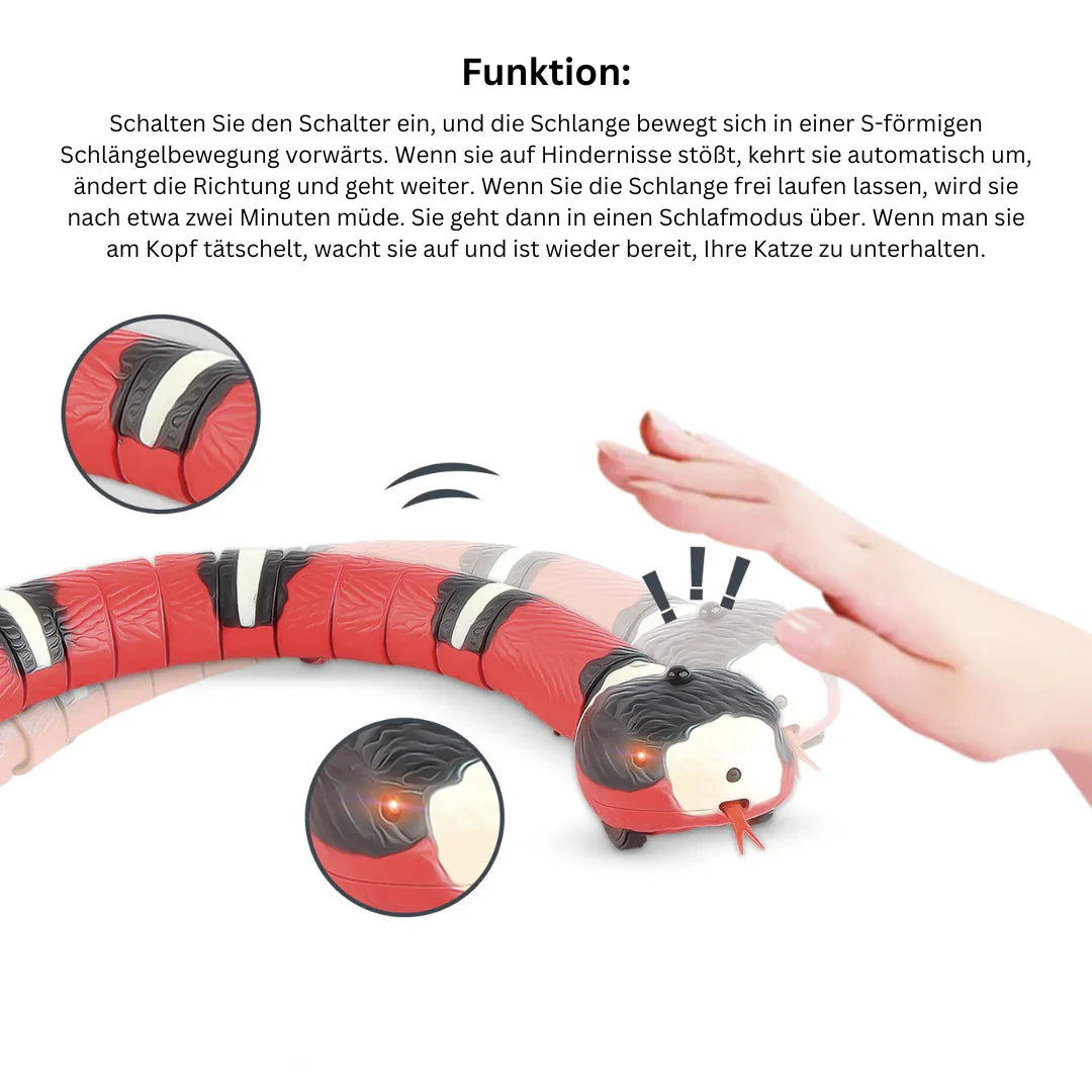 Schlaue Schlange – Interaktives Katzenspielzeug