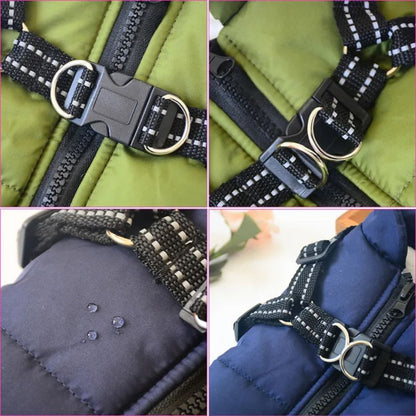 Wetterfeste Hundejacke Mit Integriertem Geschirr