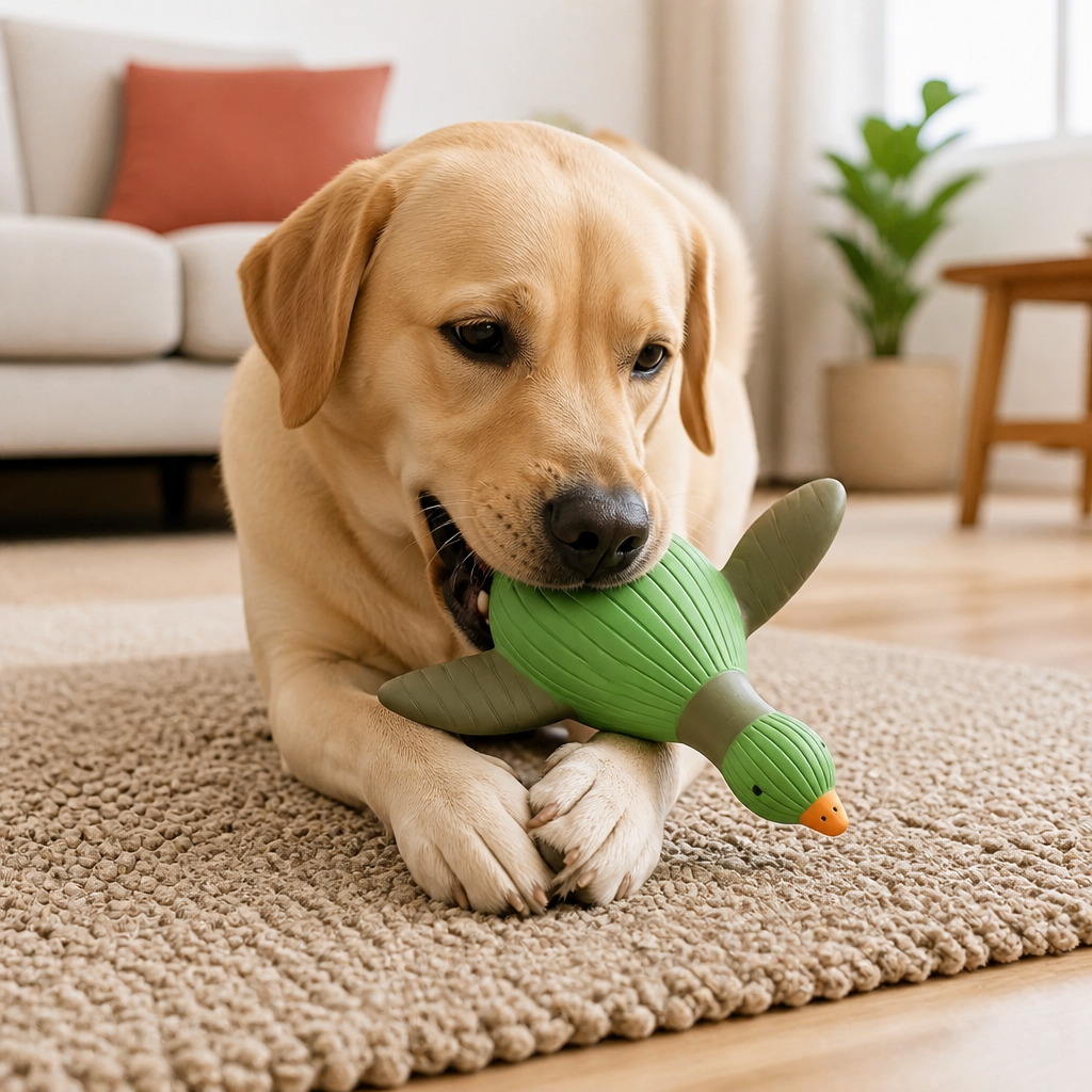 Interaktives Kauspielzeug mit Quietscher für Hunde