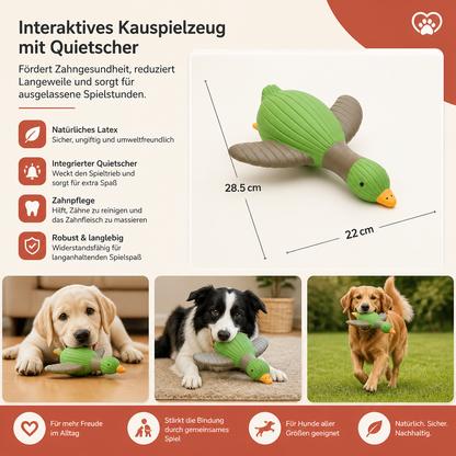 Interaktives Kauspielzeug mit Quietscher für Hunde
