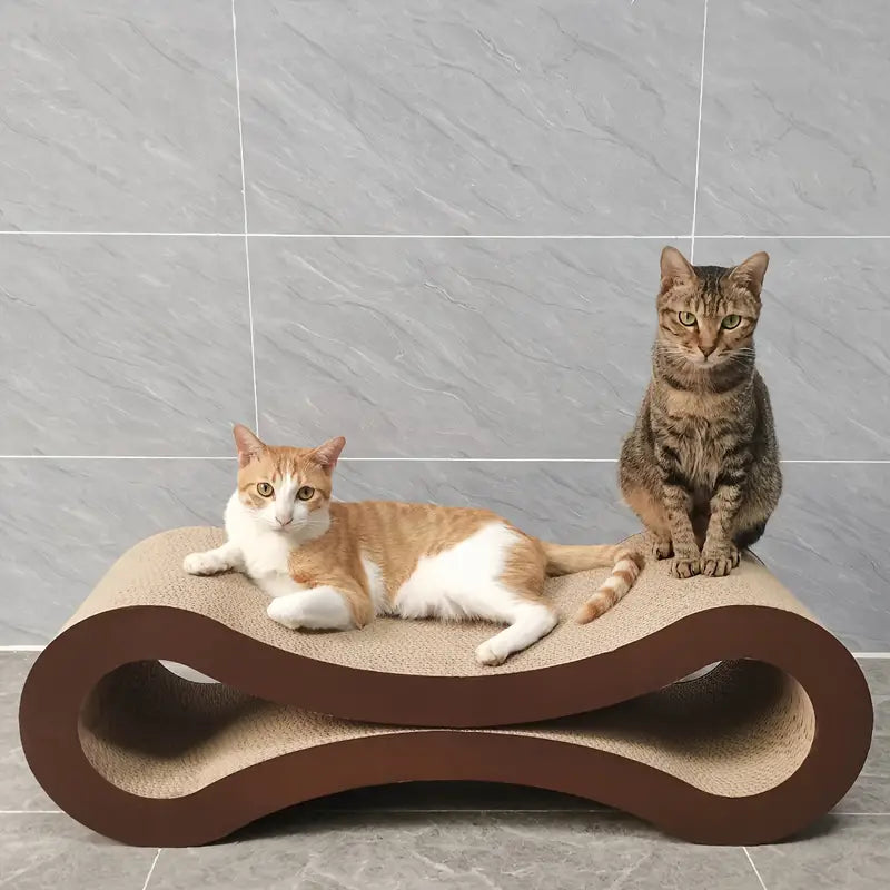 Elegantes Infinity Kratzbrett für Katzen aus hochwertigem Karton