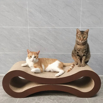 Elegantes Infinity Kratzbrett für Katzen aus hochwertigem Karton