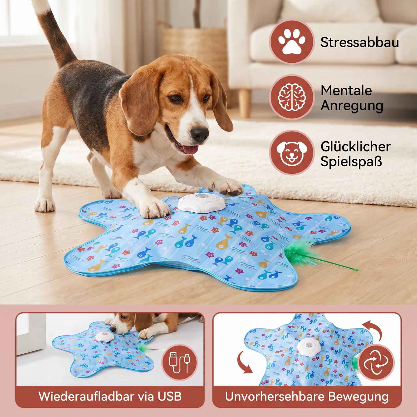 HuntingFun Dog Pro – Automatisches Hundespielzeug für Stressabbau und Spielspaß