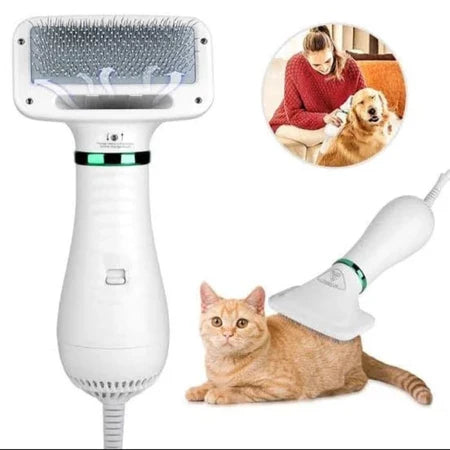 3-in-1 Multifunktionaler Haustierkamm – Haartrockner Kamm und Massager