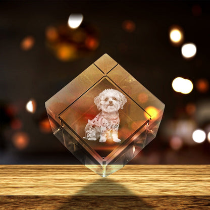 Kristallwürfel mit personalisiertem 3D Motiv