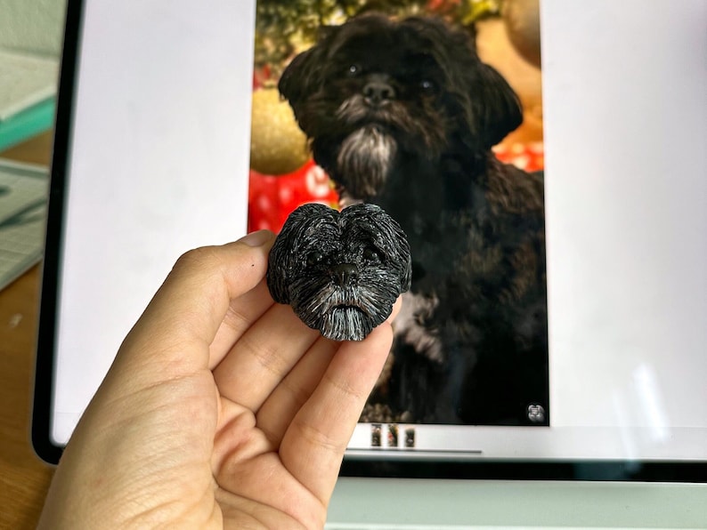 Personalisierte Tierkopf-Magnete für die Küche