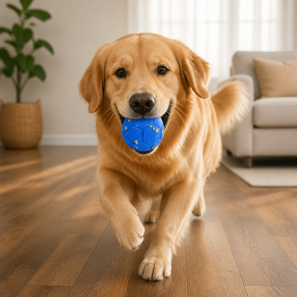 Umweltfreundlicher, bissfester, intelligenter, interaktiver, automatischer Hundeball