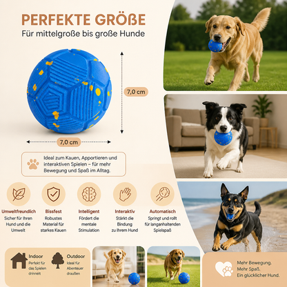 Umweltfreundlicher, bissfester, intelligenter, interaktiver, automatischer Hundeball
