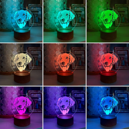 Personalisierte LED Nachtlampe für Tierliebhaber
