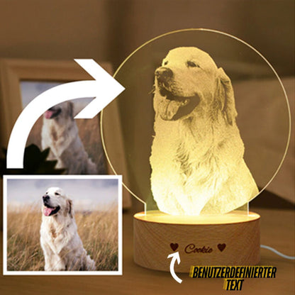 Personalisierte LED Nachtlampe für Tierliebhaber