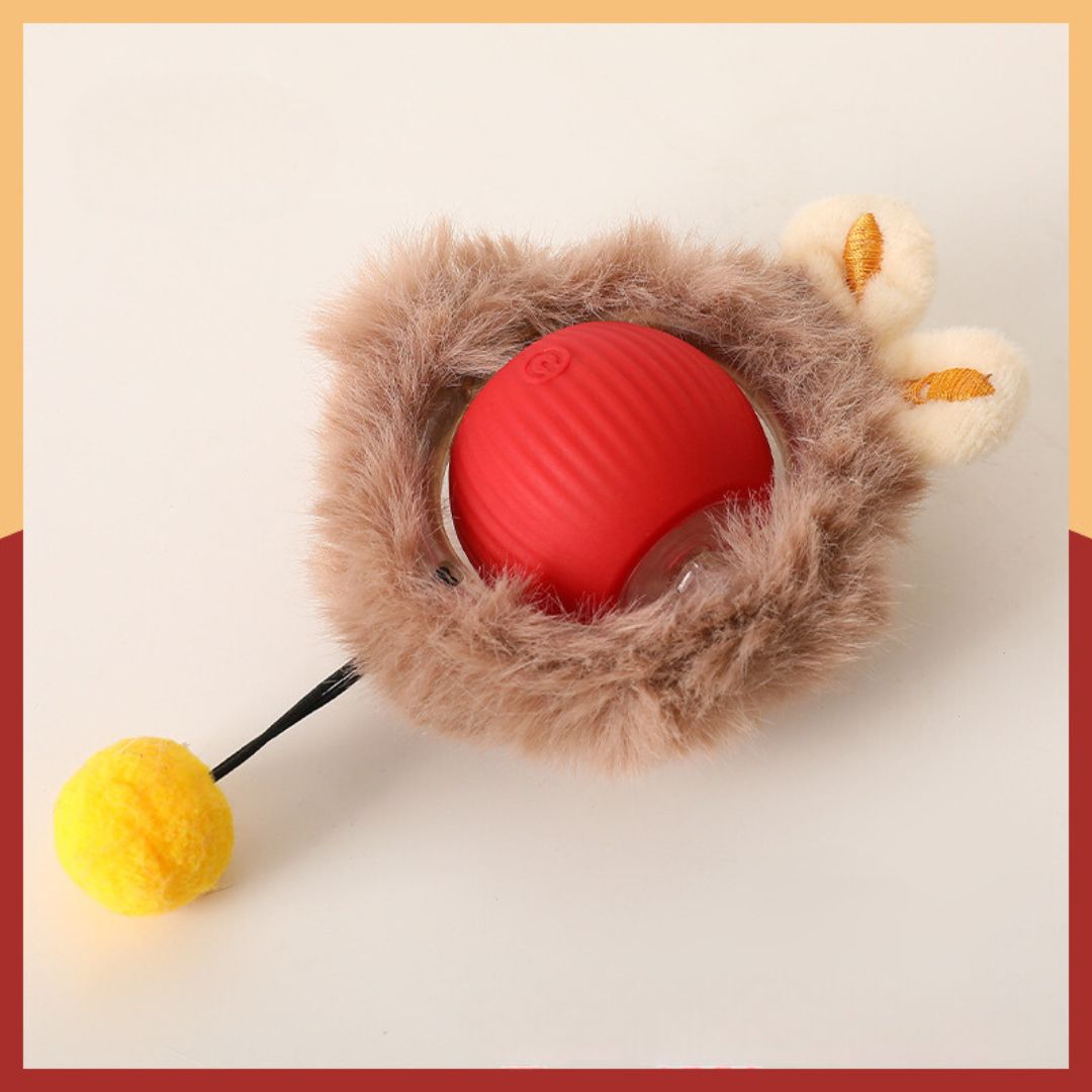 Katzen-spielzeugball Mit Weichem Fell