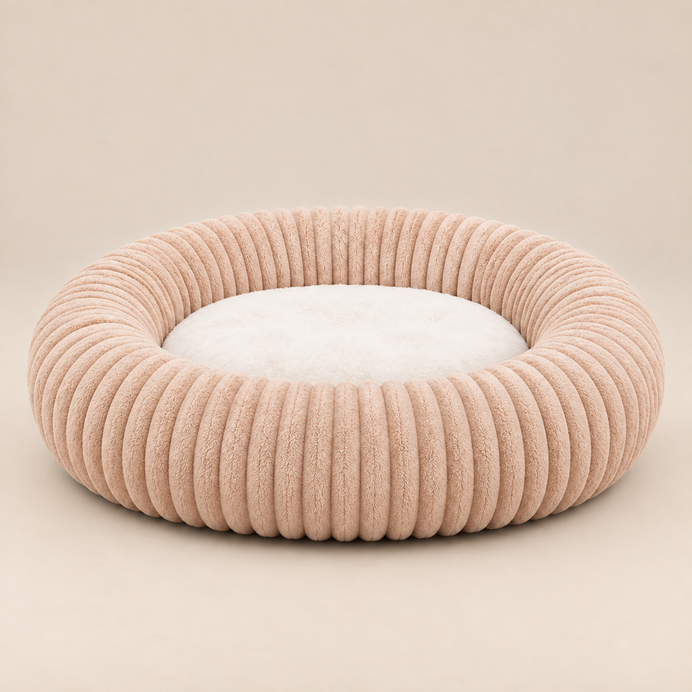 Personalisiertes Rundes Flauschiges Hundebett