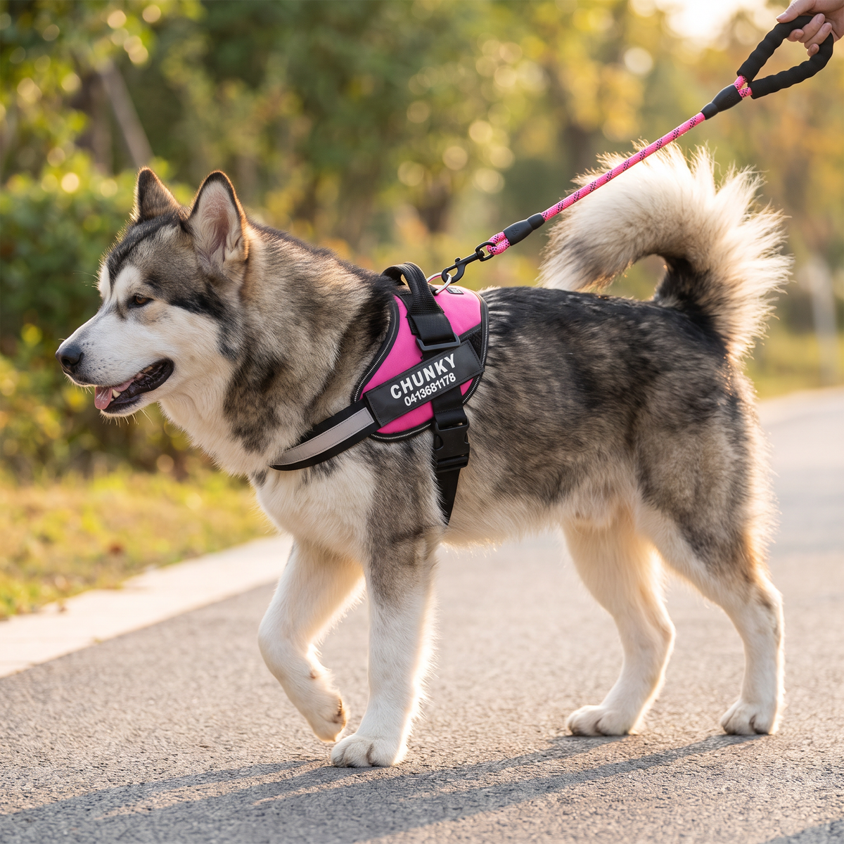 Personalisiertes Anti-Zug-Hundegeschirr für entspanntere Spaziergänge