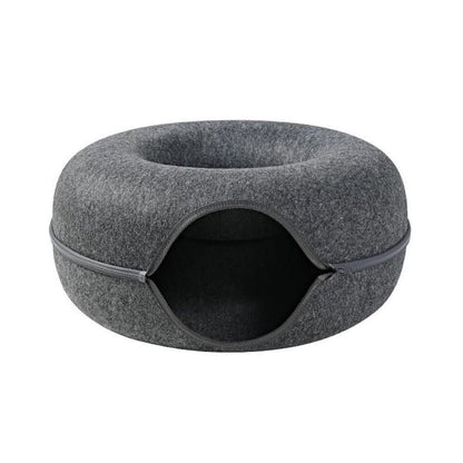 2in1 Premium Katzenbett Donut und Höhle