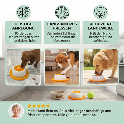 Interaktiver Leckspielzeug-Snackteller – Slow Feeder für Hunde